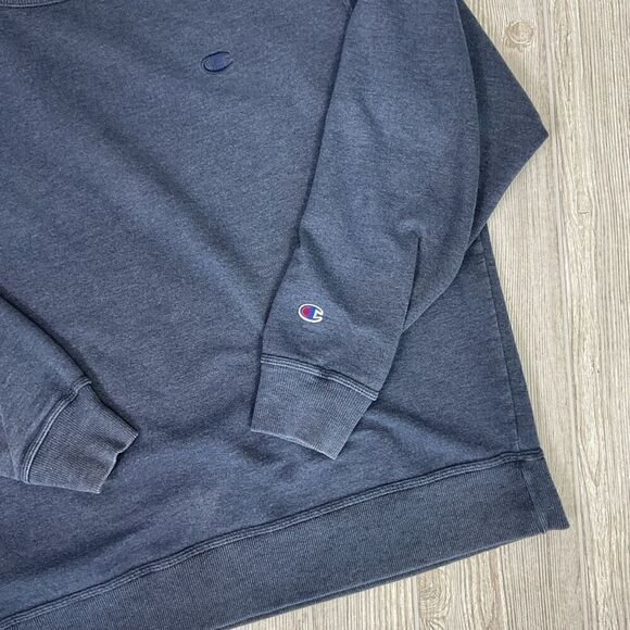 Champion Men's Size 2XL XXL Navy Blue Pullover Crewneck Sweater - Picture 5 of 7